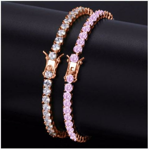 Signature Ice 4MM One Row Tennis Bracelet | 960545