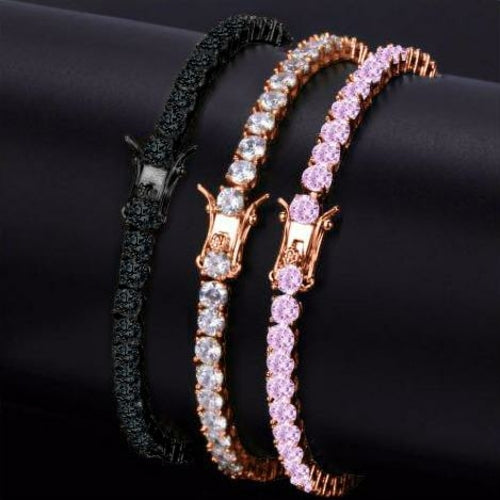 Signature Ice 4MM One Row Tennis Bracelet | 960545