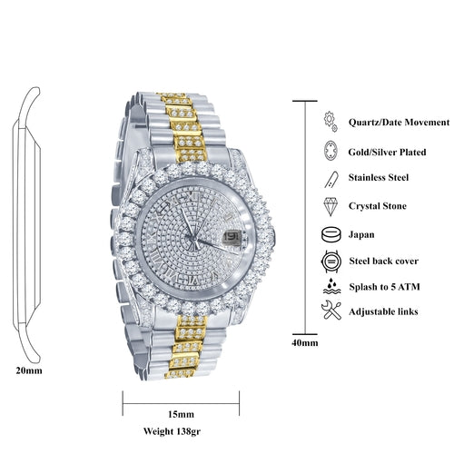 Signature Ice Steel CZ Watch | 530301