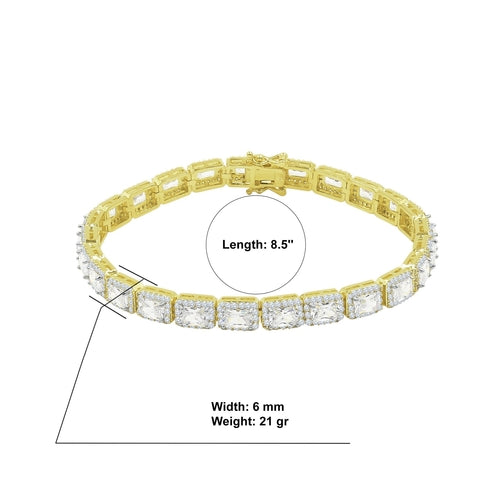 Signature Ice 6MM SQUARE TENNIS BRACELET I 962222