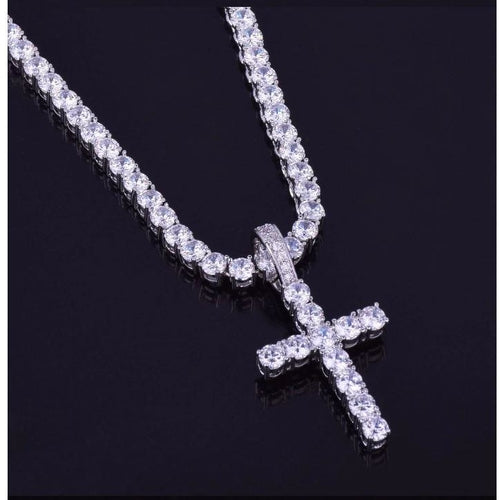 Signature Ice 3MM Tennis CZ Cross | 912721