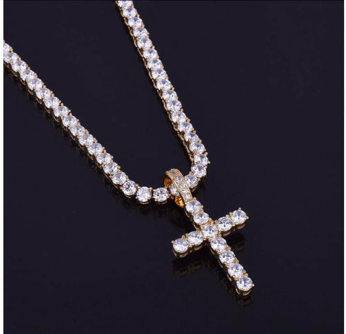 Signature Ice 3MM Tennis CZ Cross | 912721