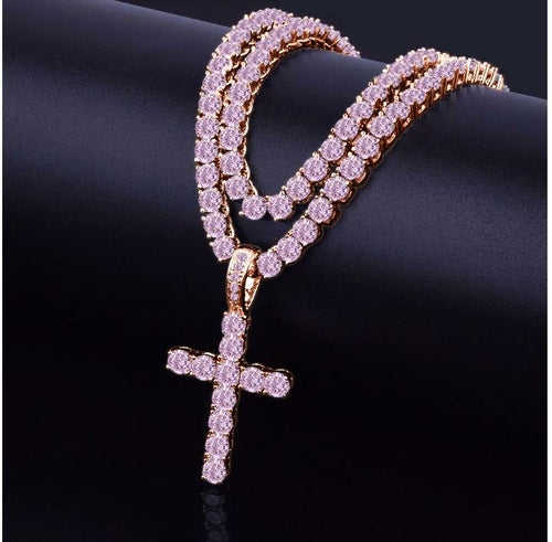 Signature Ice 3MM Tennis CZ Cross | 912721