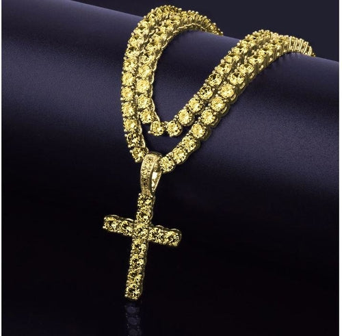 Signature Ice 3MM Tennis CZ Cross | 912721