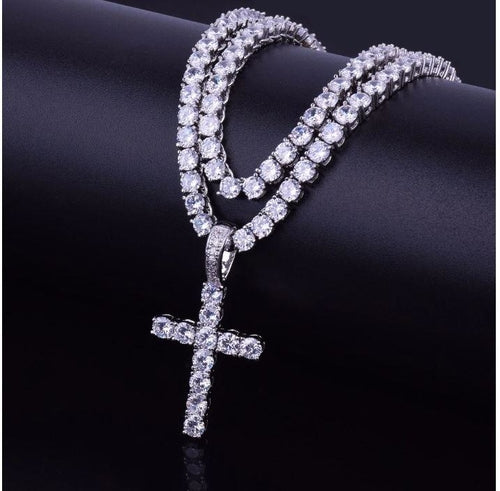Signature Ice 3MM Tennis CZ Cross | 912721