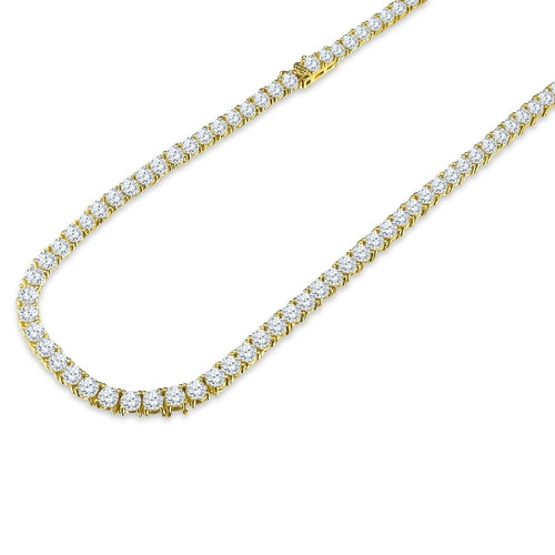 Signature Ice CZ One Row Gold Chain-960022