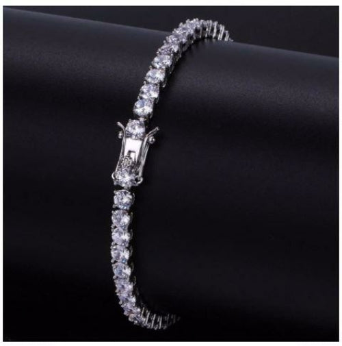 Signature Ice 4MM One Row Tennis Bracelet | 960541