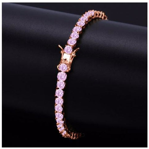 Signature Ice 4MM One Row Tennis Bracelet | 960545