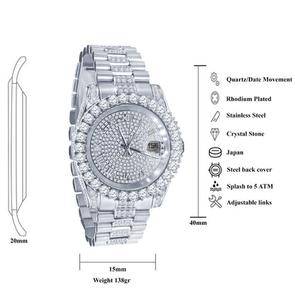 Signature Ice Steel CZ Watch | 530301