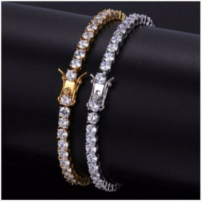 Signature Ice 4MM One Row Tennis Bracelet | 960541