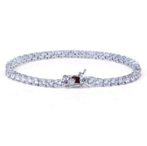 Signature Ice 4MM One Row Tennis Bracelet | 960541