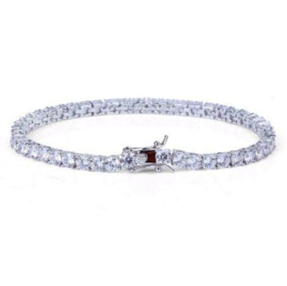 Signature Ice 4MM One Row Tennis Bracelet | 960541