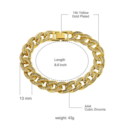 Signature Ice 13MM Cuban Bracelet | 970482